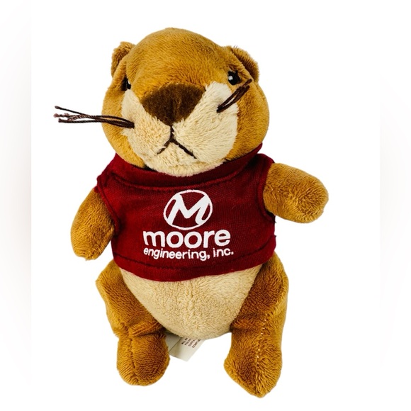 Moore Engineering Inc Otter Plush Advertising Stuffed Animal 5 Inch 2017 - Picture 1 of 7